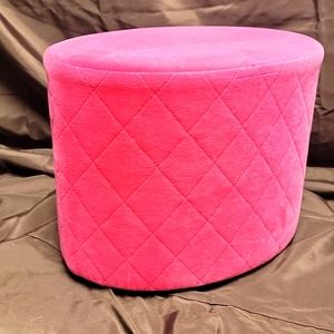 Victoria's Secret display hot pink velvet stool pink!